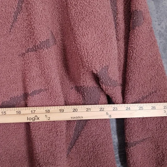 NIKE Sportswear Phoenix Cozy Boucle Long Knit Cardigan Womens LARGE Muave - Picture 5 of 5